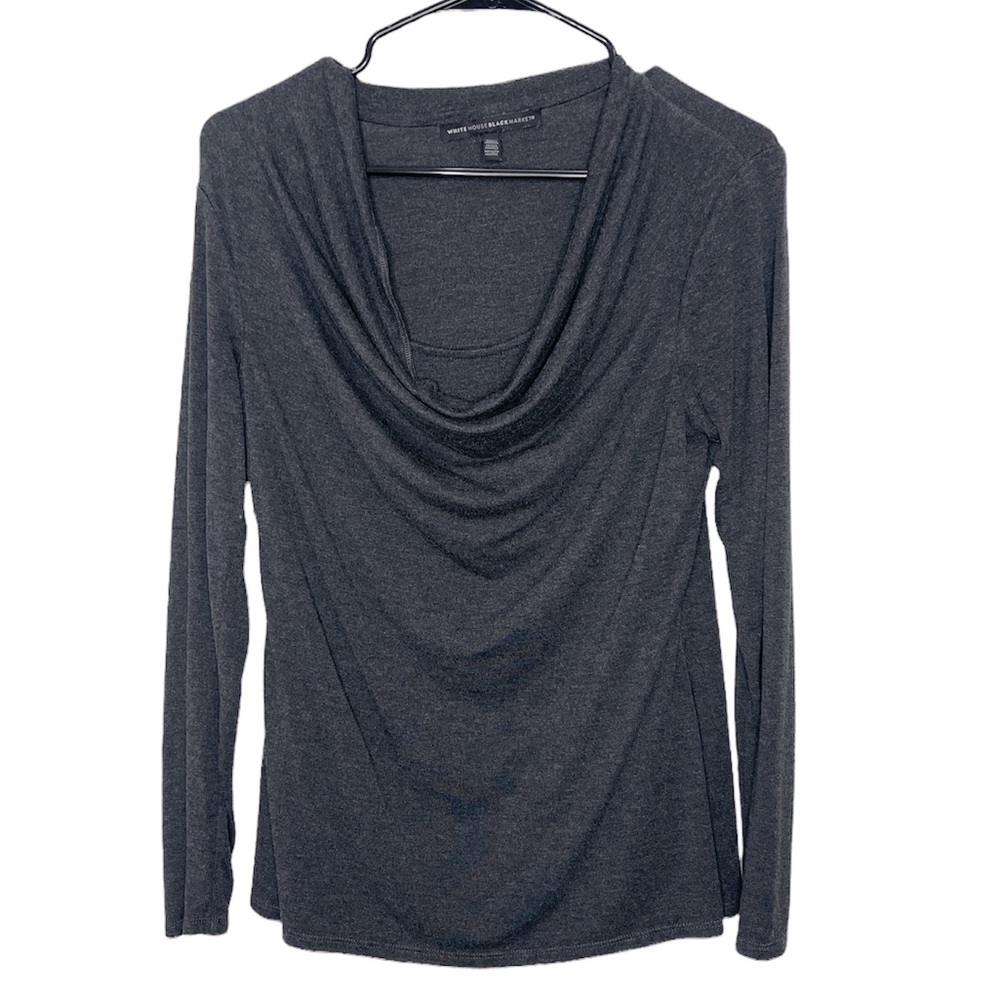 WHITE HOUSE BLACK MARKET Cowl Neck Top